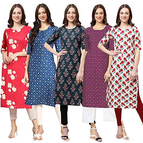 Image of Pinkmint Women's Crepe Regular Kurta