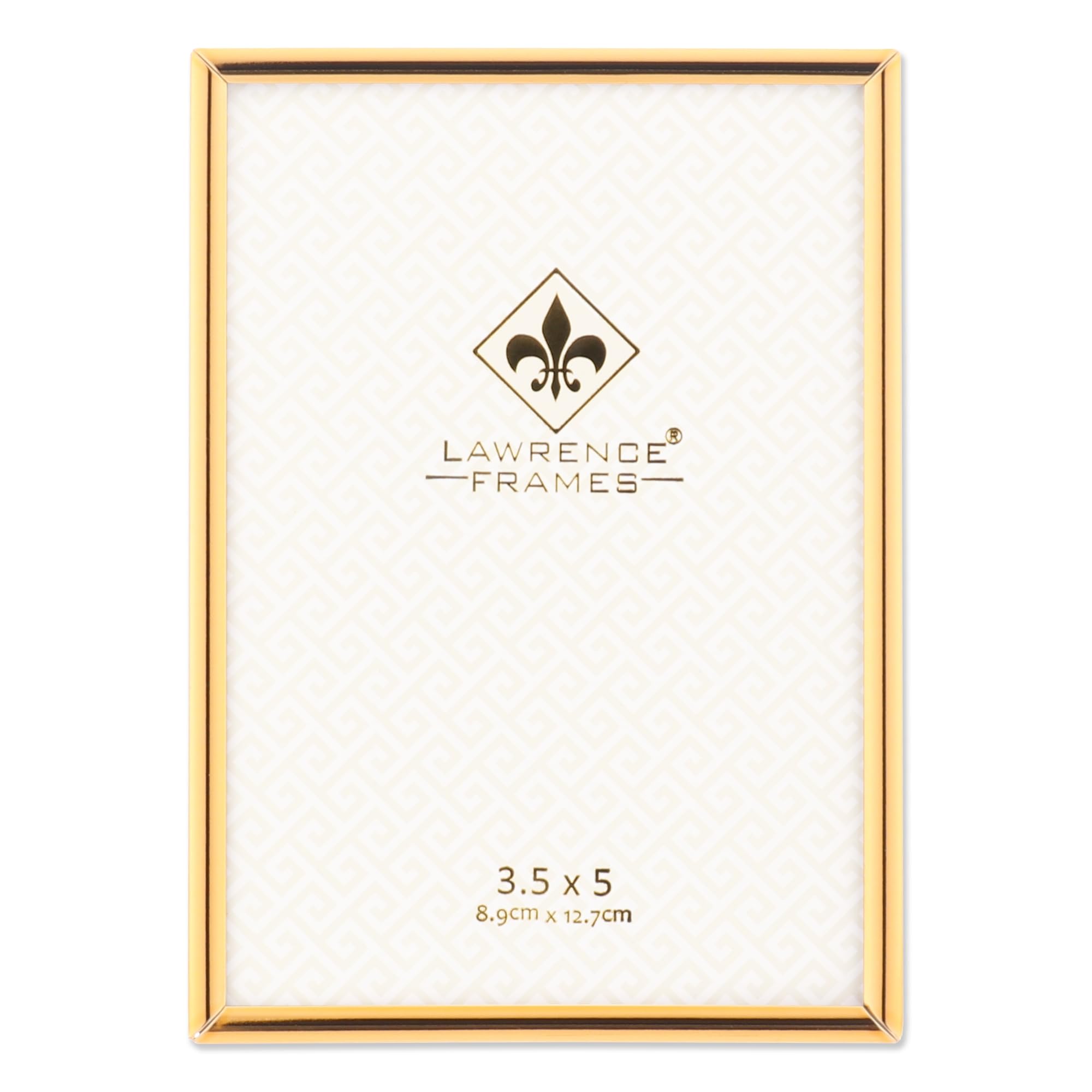 Lawrence Frames 670035 resim çerçevesi, metal, 8,9 x 12,7 cm, altın rengi