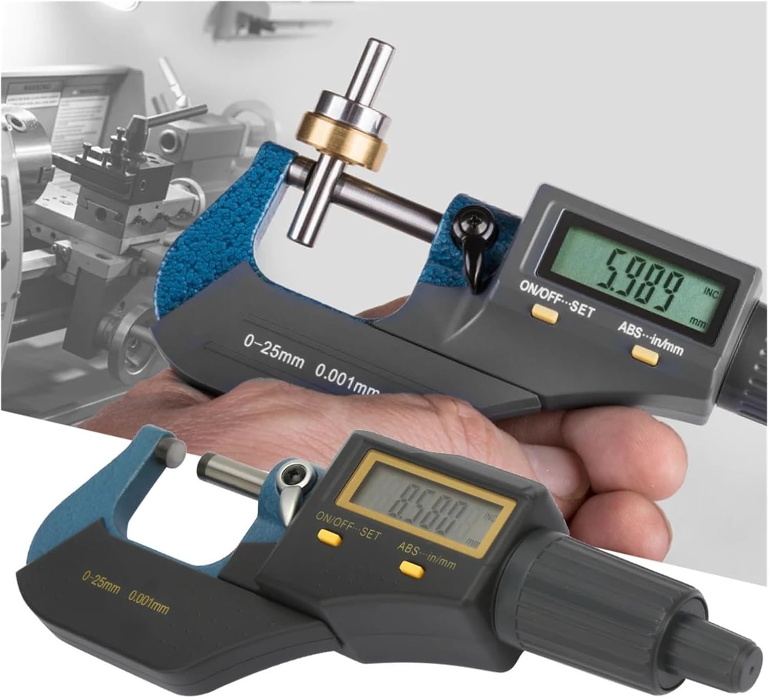 Outer Diameter Micrometer 0~25mm 0.001mm Electronic Digital Micrometer