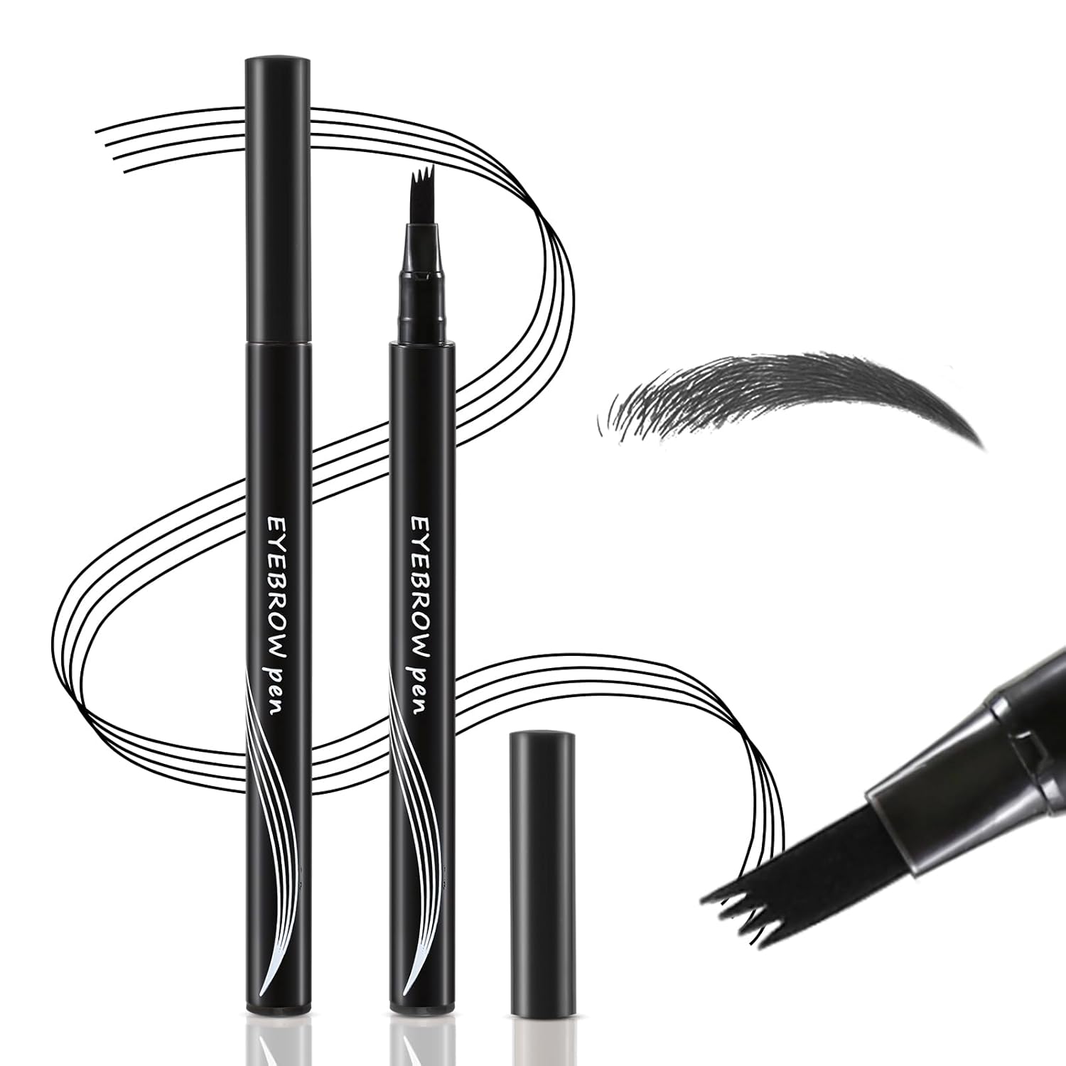 Boobeen Microblading Augenbrauenstift – Wasserfester Brauenstift Für Natürliche, Haarähnliche Striche, Lang Anhaltend & Einfach Anzuwenden