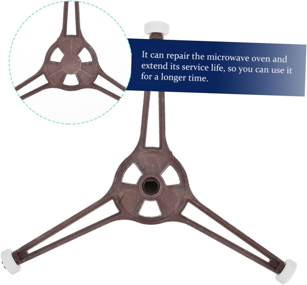 PRETYZOOM 6pcs Microwave Turntable Holder Replacement Rotating Base for Efficient Heating Compatible Microwave Models Height Easy Installation