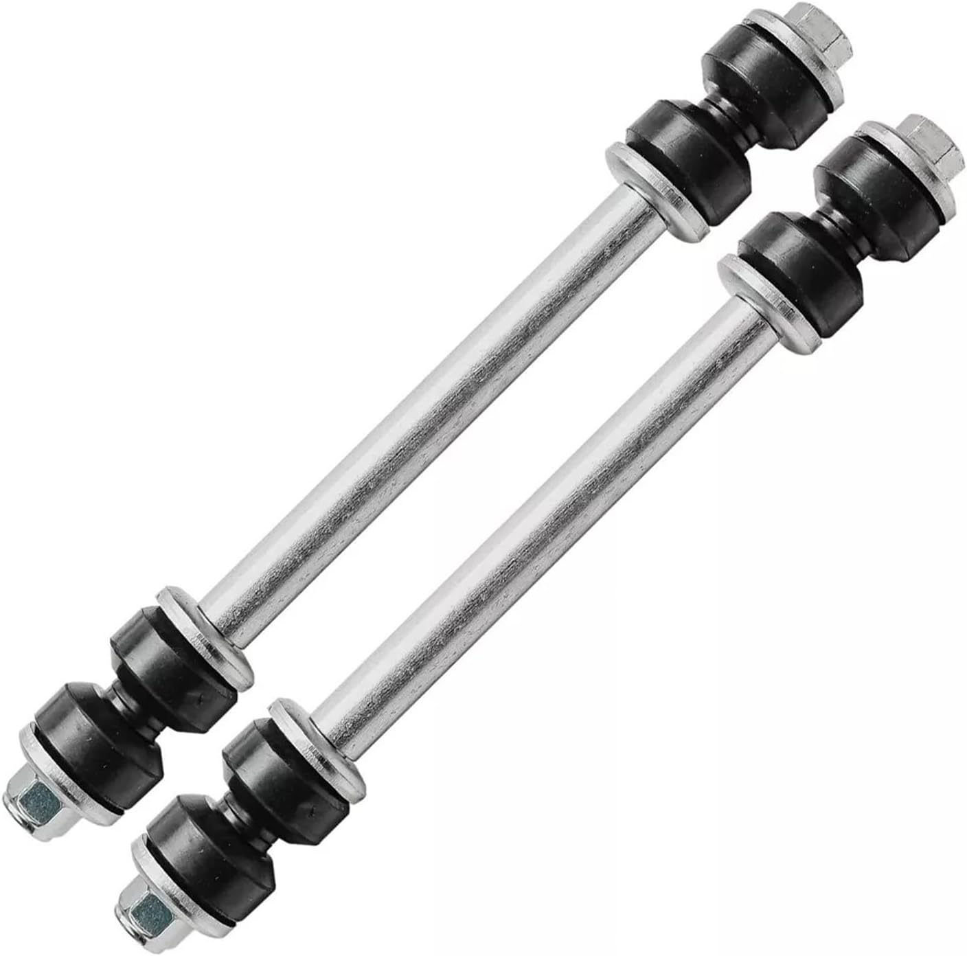 Detroit Axle - 12pc Front End Suspension Kit for 2006-2010 Ford Explorer Mercury Mountaineer 4 Upper Lower Control Arms with Ball Joints 4 Inner Outer Tie Rod Ends 2 Sway Bars 2 Boots Replacement