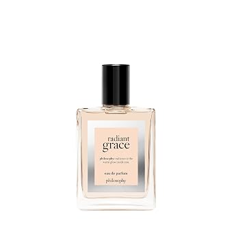 philosophy radiant grace eau de parfum - warm & floral women's perfume - with notes of carmelized sandalwood, jasmine & black cherry - long lasting fragrance