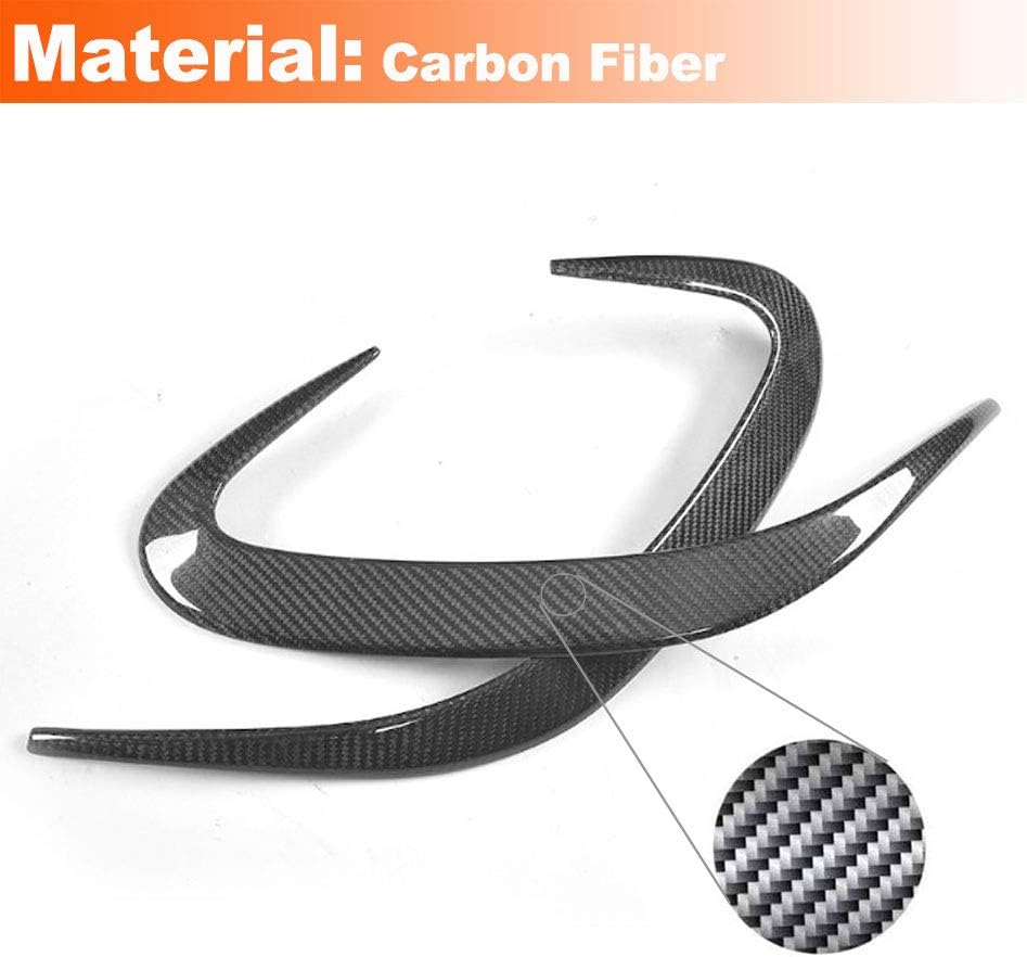 MCARCAR KIT Rear Bumper Vent fits Mercedes Benz S Class W217 C217 S500 S550 Sport S63 S65 AMG Coupe 2014-2018 Factory Outlet Real Carbon Fiber CF Air Fender Spoiler Protector Splitter Cover Trims