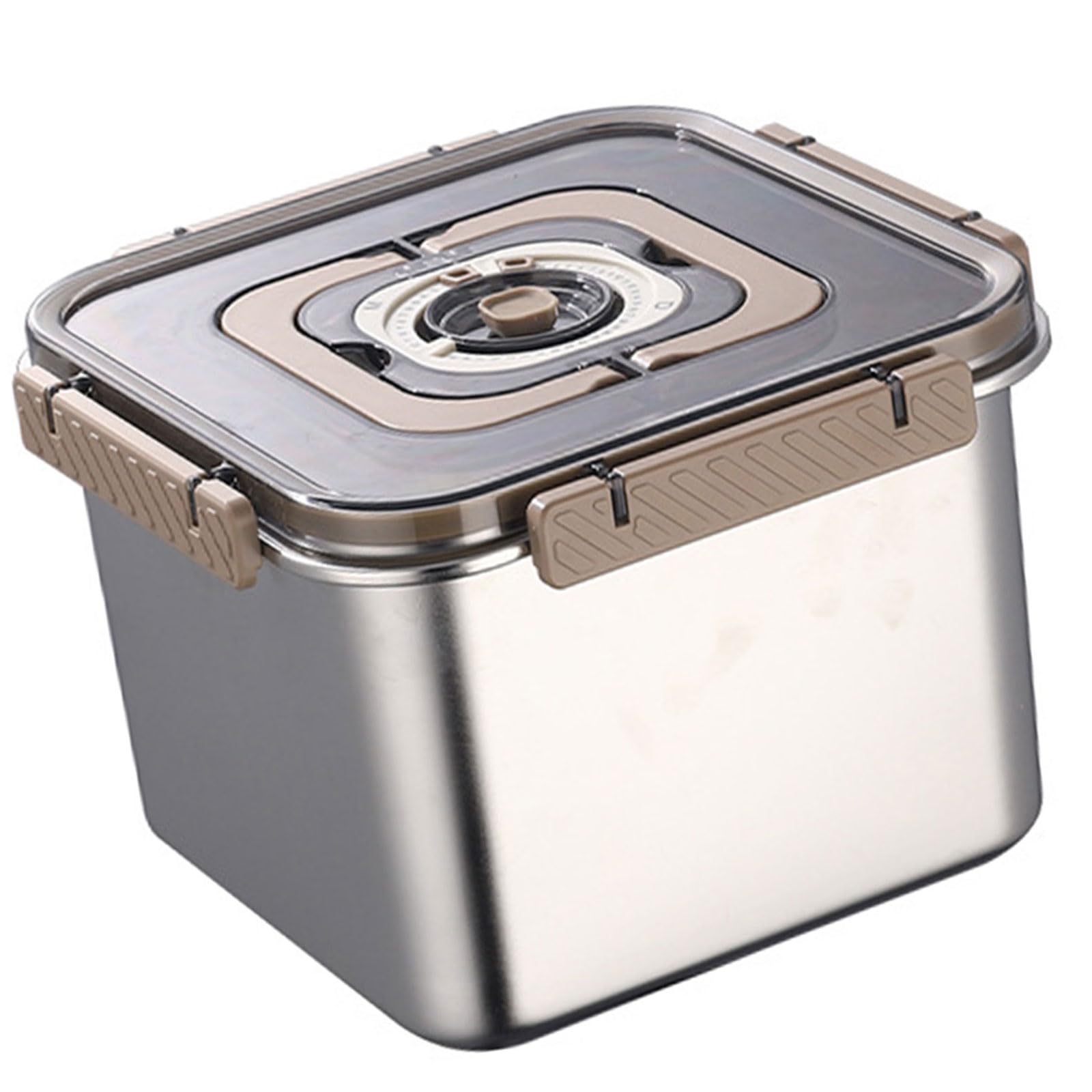 MURYE Premium Stainless Steel Bread Keeper 4500ML Square Shape with Easy Carry Handle and Dishwasher Safe Bakery Freshkeeper