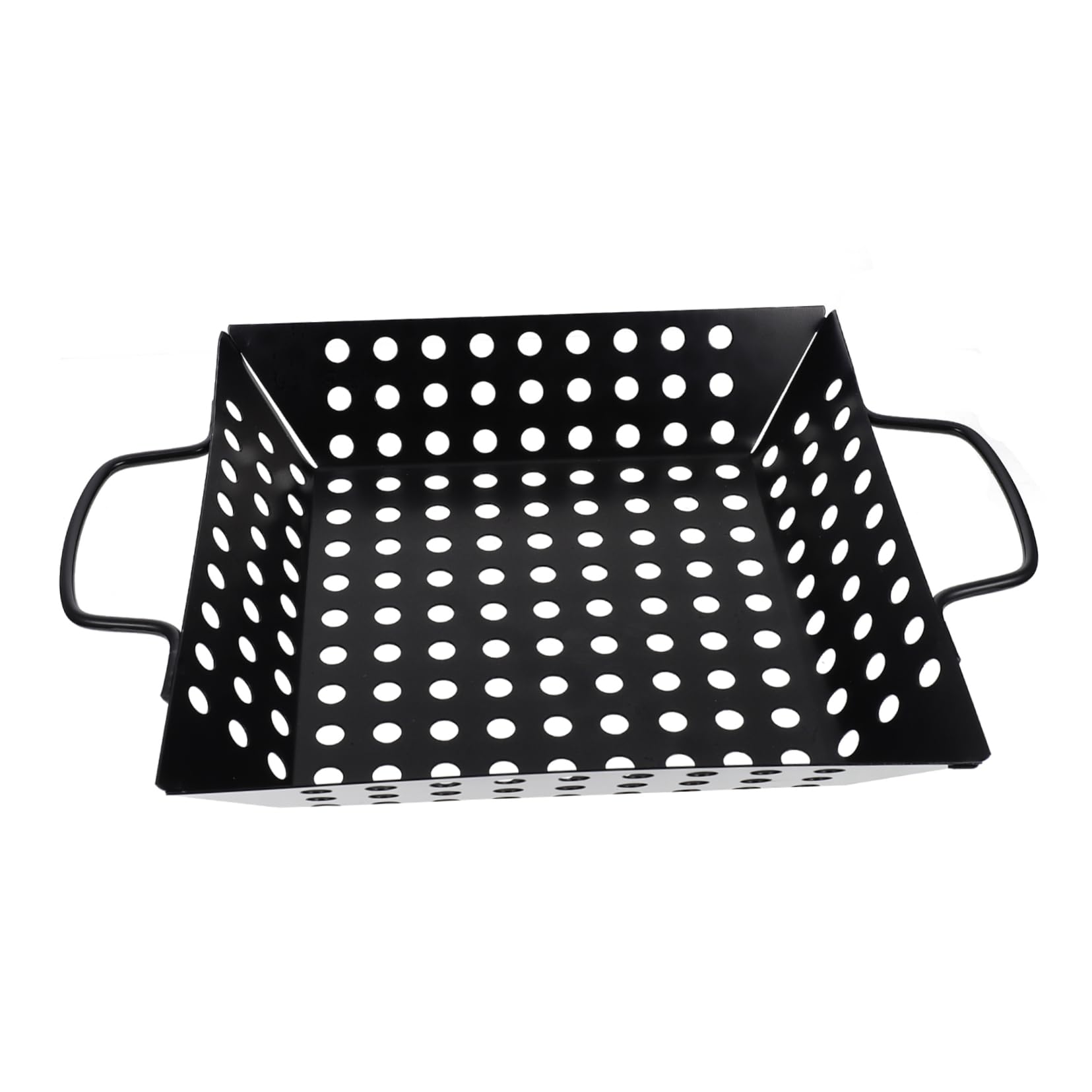MOLUCKFU 9in Square Bbq Grill Dish Non-stick Barbecue Leak Pan for Outdoor Cooking