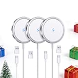 RYND 2026 Latest Magnetic Wireless Charger for iPhone: Mag Safe Charger Fast Charging Pad Compatible with iPhone 17 16 15 14 13 12 Pro Max Plus & Airpods 2 3 4Pro(3 Pack)