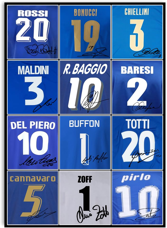 Stampe LJW Poster autografato per tifosi e tifosi italiani