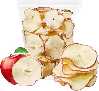 KachiKachi Dried Apple Slices-250g/8.8oz, Natural Dehydrated Apples Chips | No Sugar Added | Middle Pieces | Not Peeled, Dried Fruit Slices as Snacks, Potpourri/Cocktail/Candle Decoration