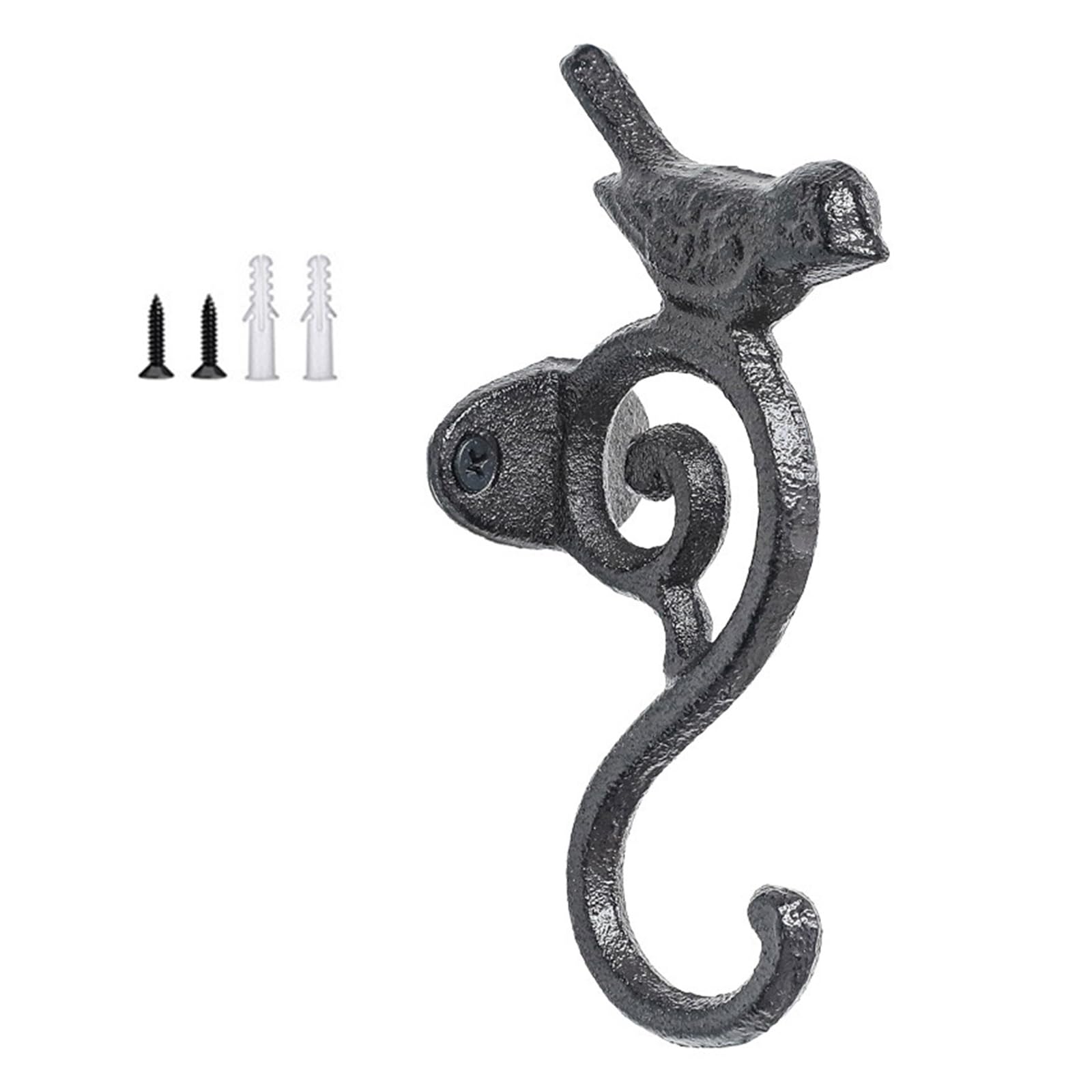 Kalttoy Multicolor Sturdy Cast Iron Bird Shape Hook Ideal Small Items Organization Traditional Home Accessory