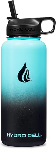 Miniatura 2 de HYDRO CELL - Botella de agua aislada y deportiva de acero inoxidable con pajilla, termo para bebidas frías y calientes con tapa de rosca, a prueba
