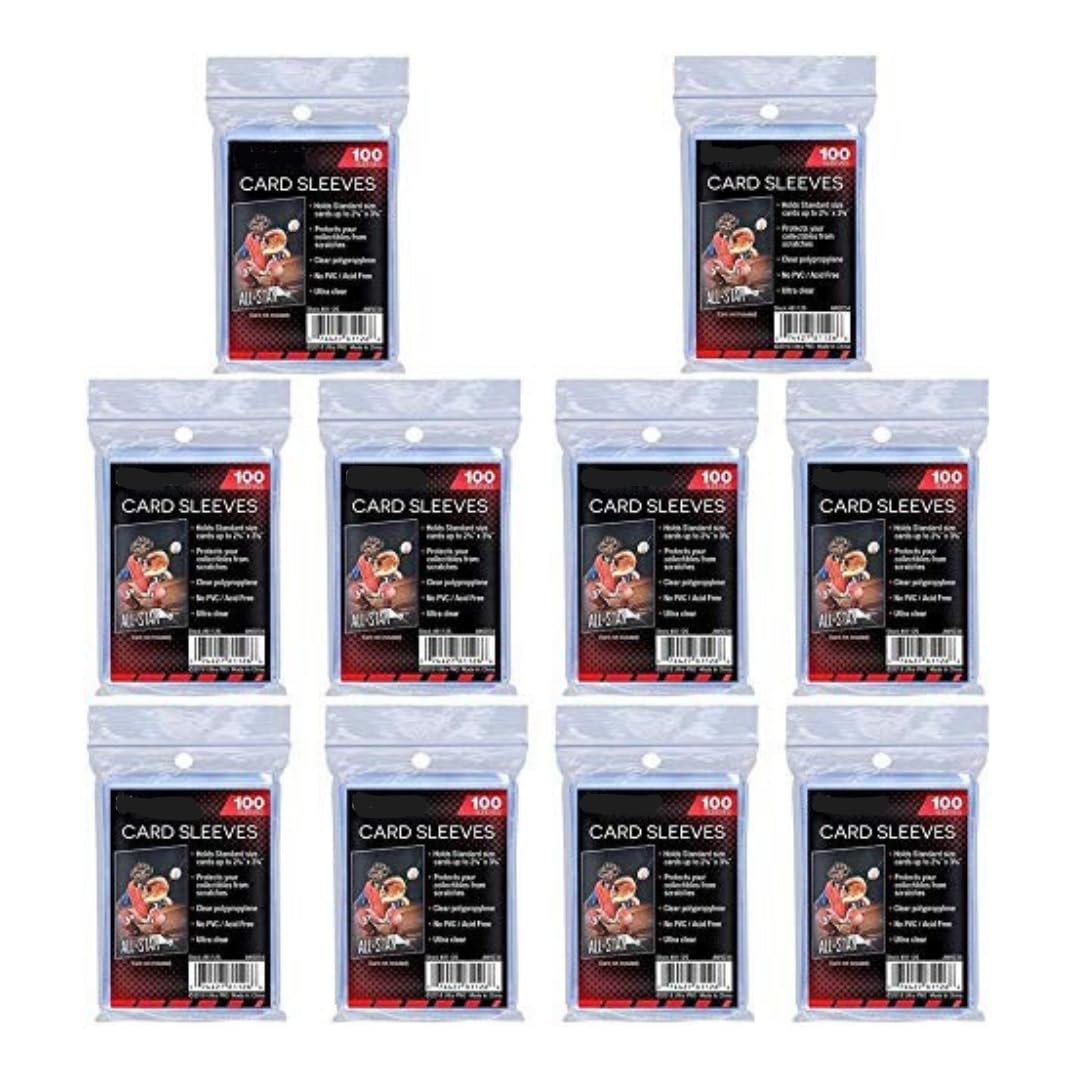 Ultra Pro Standard Regular Soft 1000 Stück Penny Kartenfolien Kartenhüllen Sleeves, aus Polypropylen (PP) - für Sammelkarten wie Pokemon Magic Sportkarten- Standardgröße, transparent