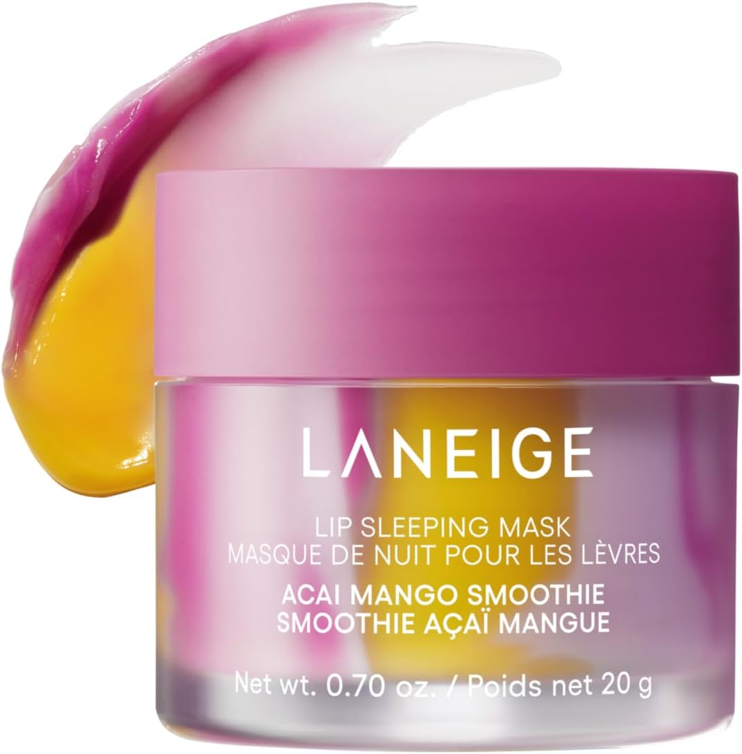 LANEIGE Lip Sleeping Mask: tratamiento nocturno coreano para labios secos | Mascarilla hidratante y nutritiva para el tratamiento de labios durante la noche con vitamina C, manteca de karité y semillas de Murumuru | Ahora construye tu propio remolino a medida