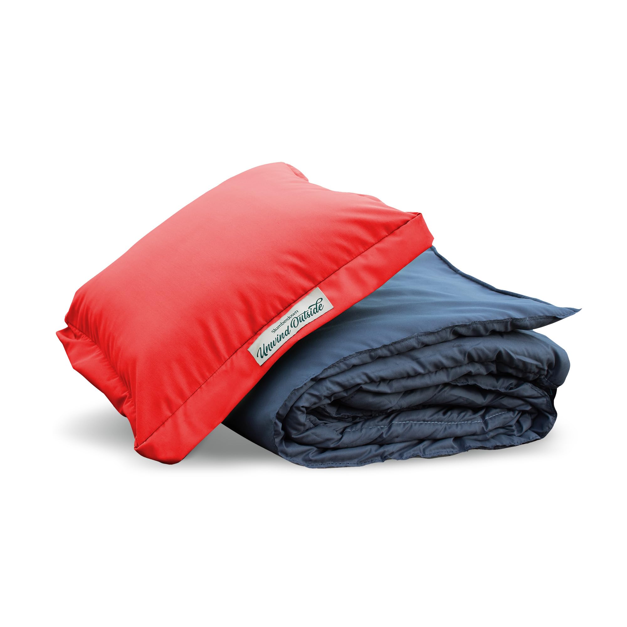 Slumberdown Unisex Burnt Orange Unwind Outside Outdoor 2 In 1 Blanket Cushion In | Size: 45Cm X 45Cm