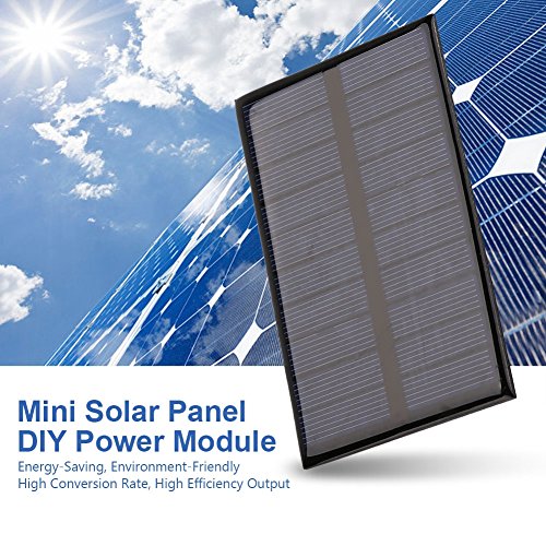1,2 W 5 V Mini-Solarmodul, hocheffizientes polykristallines Solarmodul, tragbares DIY-Solarstrommodul, Batterieladegerät für Akku, Handy, Spielzeug, Ladegerät für Zuhause