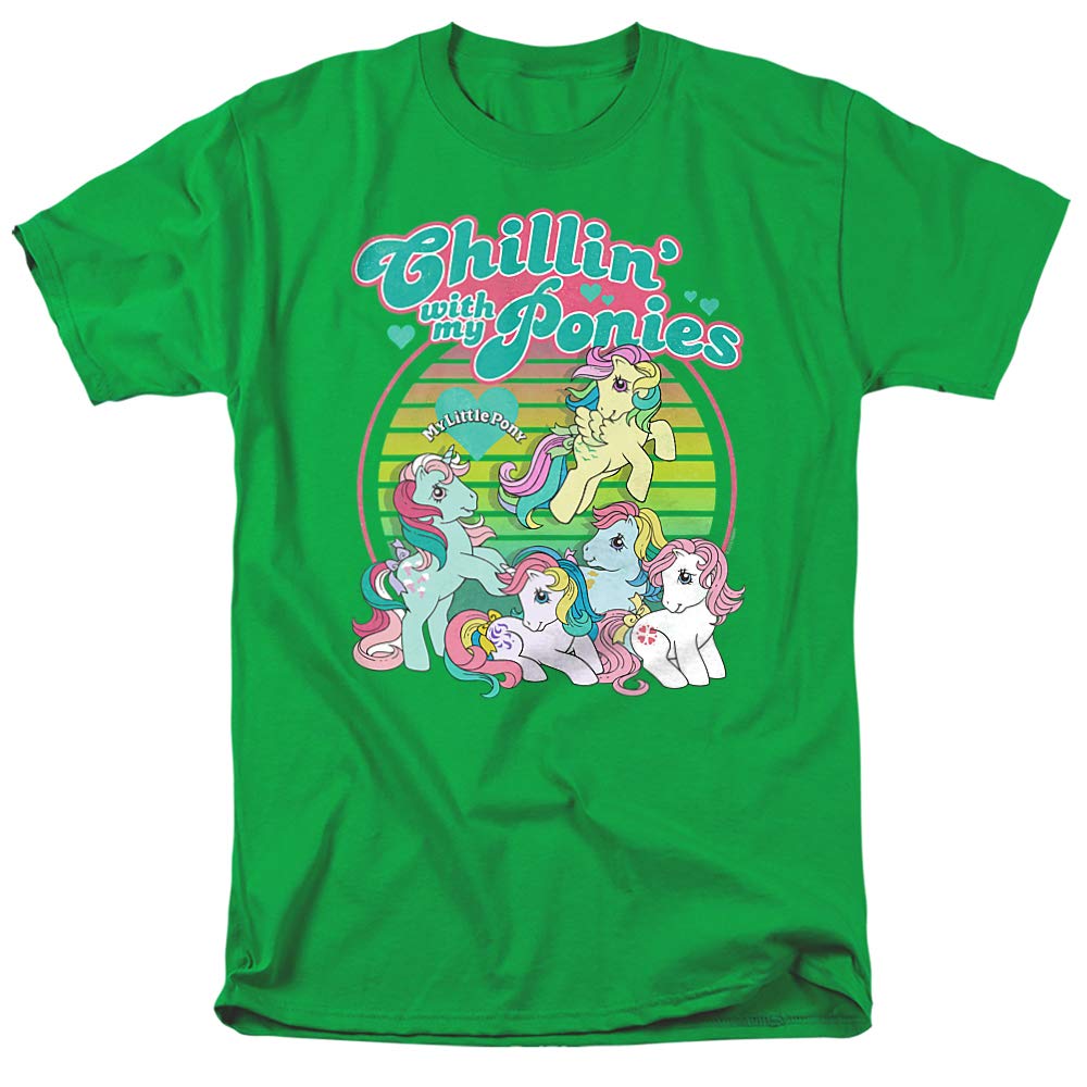 My Little Pony Retro Chillin with My Ponies Unisex Adult T Shirt for Men and Women