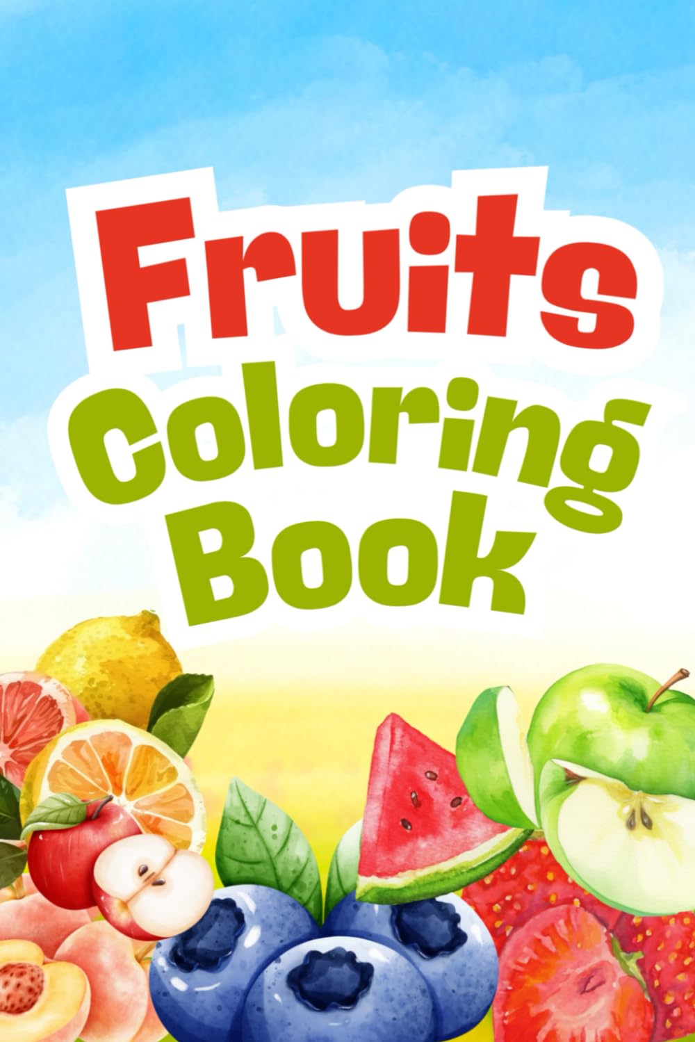 Kid's Fruits Colouring Book | Alphabet A to Z Coloring With Fruits Name