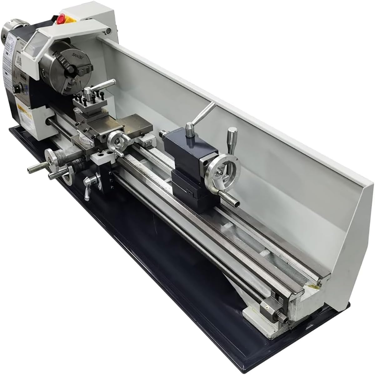 Mini Metal Lathe Machine, 900W Precision Benchtop Power Metal Lathe, 50-2500 RPM Continuously Variable Speed, with Metal Chuck Tool Box for Processing Precision Parts Metal Turning