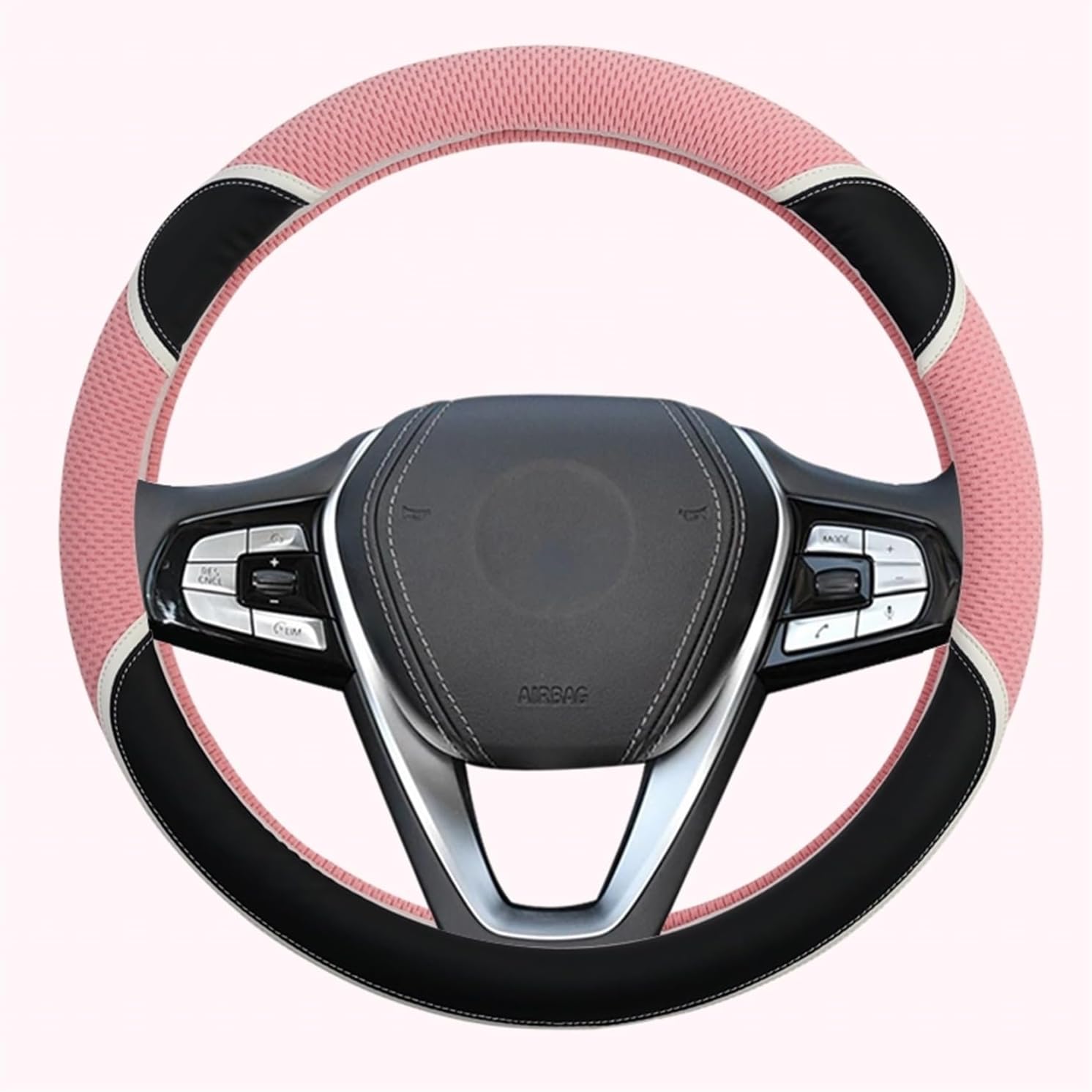 Car Steering Wheel Cover for Car Steering Wheel Cover Auto Accessories Soft and Comfortable, Fashionable and Beautiful. (Color : 1#)