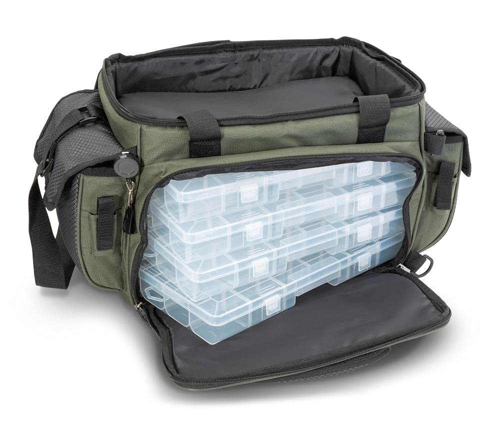 Iron Claw Easy Gear Bag L-NX 52 x 34 x 31 cm Ködertasche mit 4 Boxen