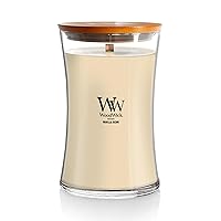 WoodWick candela grande profumata con stoppino scoppiettante | Vanilla Bean | Durata Fino a 130 Ore
