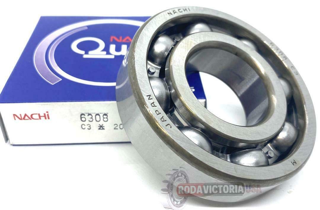 NACHI Japan 6308 C3 Deep Groove Ball Bearings 40x90x23mm Open, NO
