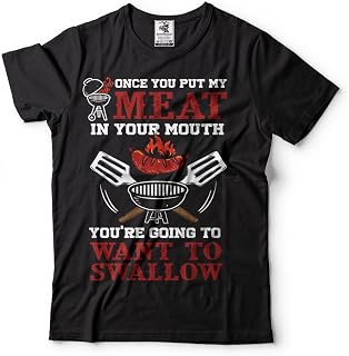Silk Road Tees BBQ Camping T-Shirt Grilling Summer T-Shirt Mens Funny T-Shirt