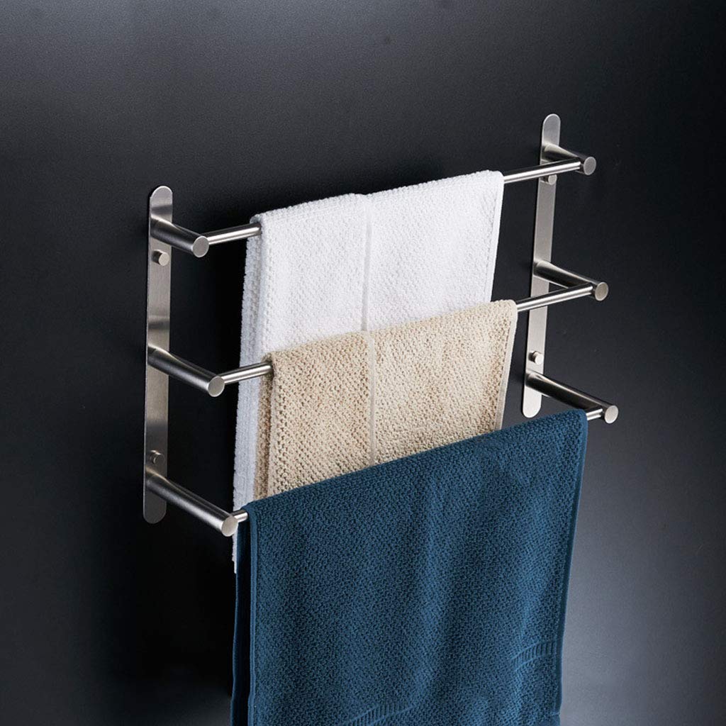 Handtuchhalter 3-Tier Bad Handtuchhalter 304 Gebürstet Edelstahl Wand Handtuchhalter 70 cm Handtuchhalter für Küche Bad Toilette Hotel Büro