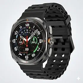 Smartwatch Microwear MA27 Watch Ultra, Tela IPS 47mm, GPS Integrado, A Prova D'Água IP68, Bluetooth, Bússola, Relogio Inteligente Feminino e Masculino (Preto)