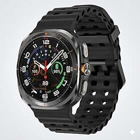 Smartwatch Microwear MA27 Watch Ultra, Tela IPS 47mm, GPS Integrado, A Prova D'Água IP68, Bluetooth, Bússola, Relogio Inteligente Feminino e Masculino (Preto)