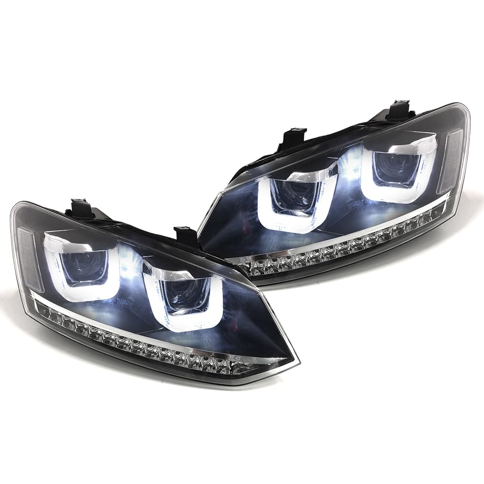 EUROPETUNING - 04708 - PHARES FEUX AVANTS AVEC CLIGNOTANTS A LEDS DYNAMIQUES POLO 6R et 6C