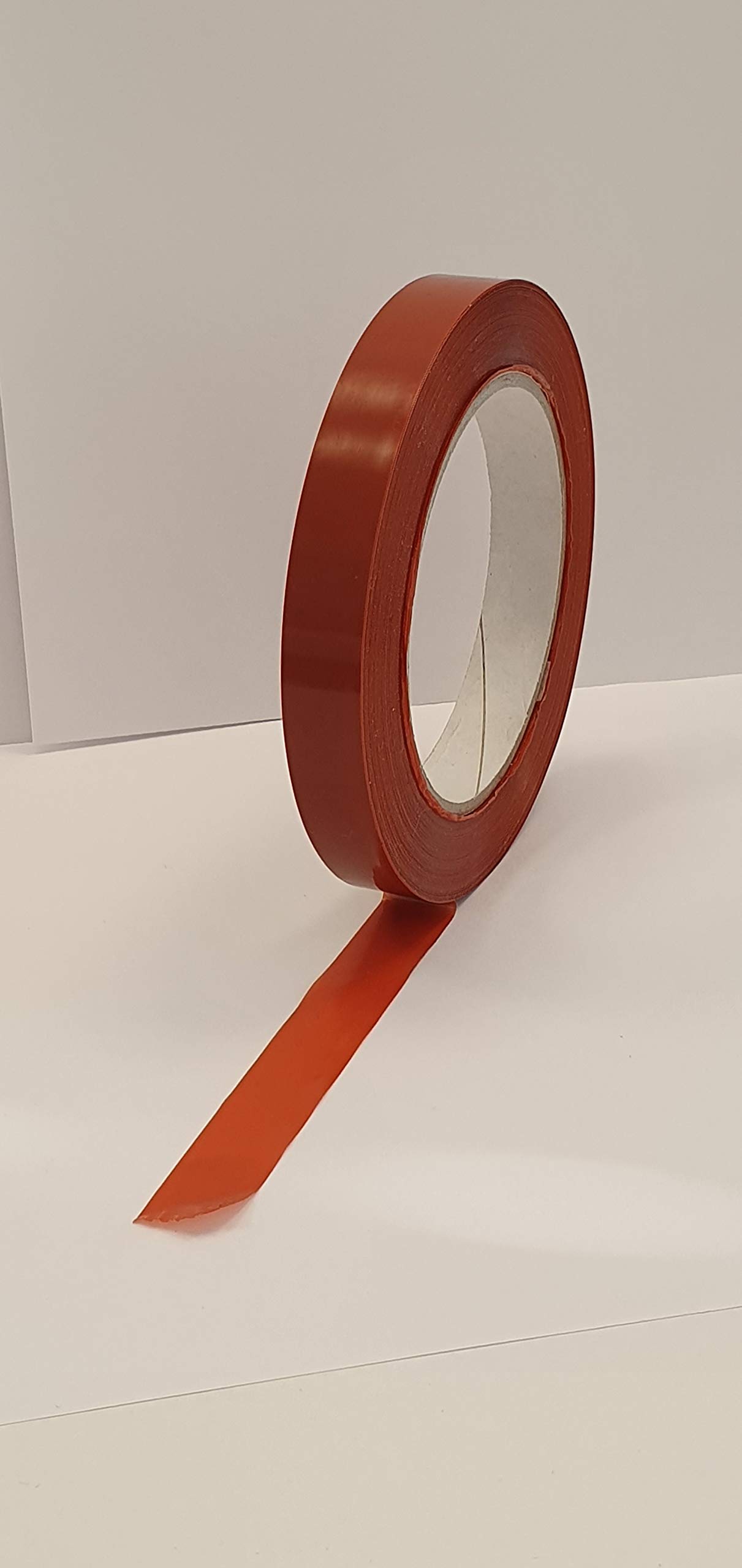 IMBALLAGGI 2000 - Nastri Strapping rinforzati antistrappo, mopp supporto, gomma naturale, 79µm, 60 m x 15 mm, Arancio (130)