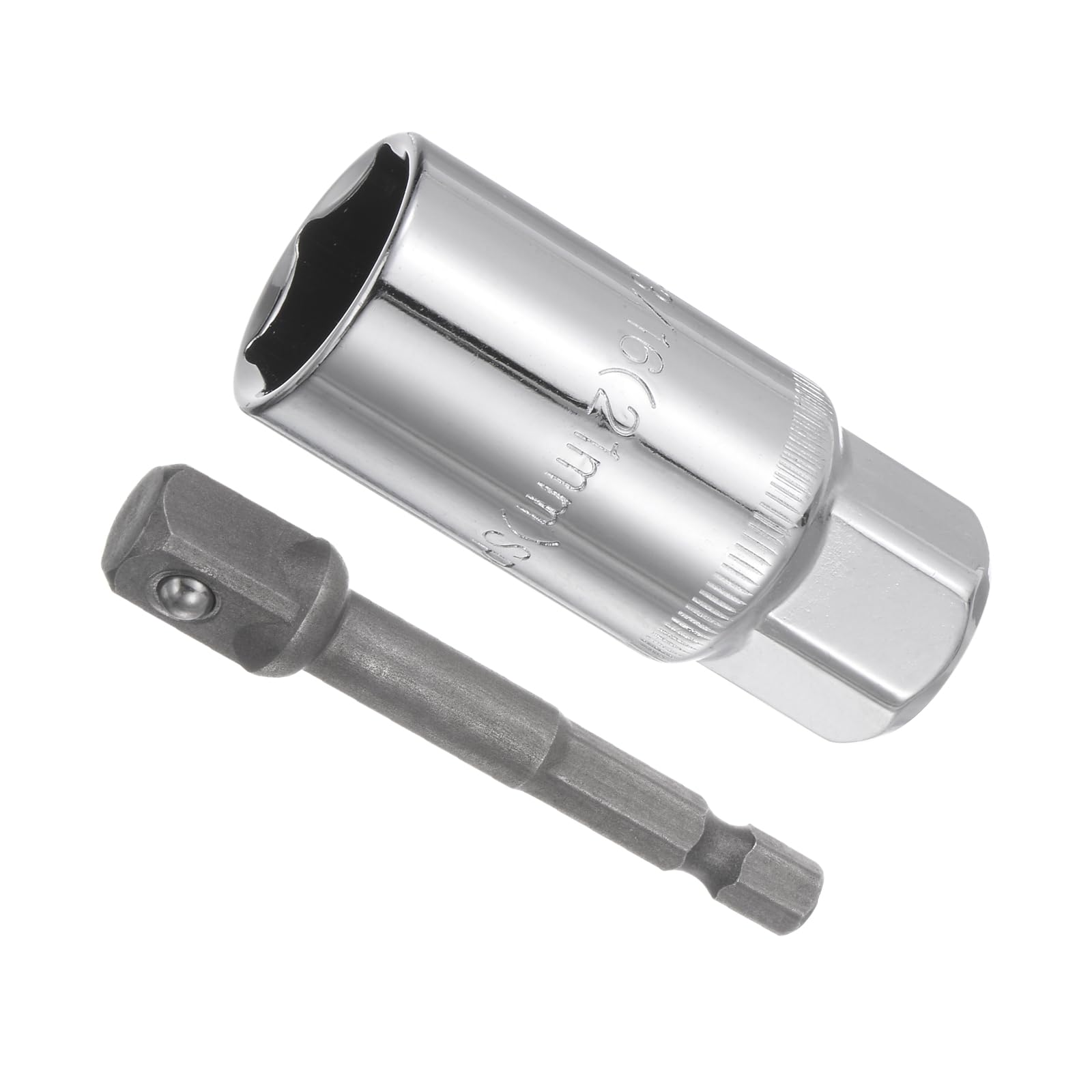 CoCud Spark Plug Socket Set, Metric 21mm 3/8" Drive 2.5" Length, CR-V Mirror Finish Socket with Socket Extension