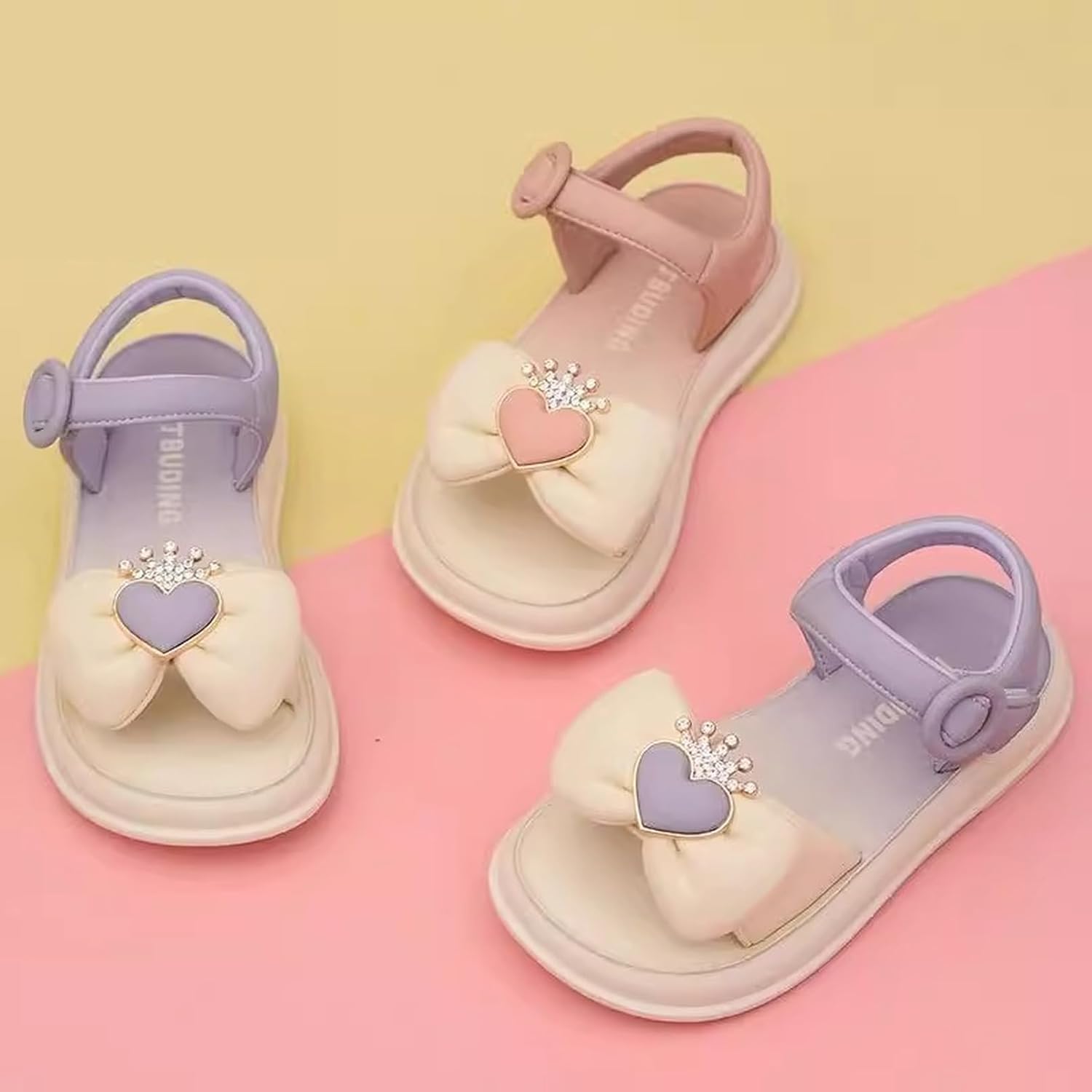 [XYJP] プリンセスサンダル 女の子 こども やわらかい 履きやすい キッズサンダル パール付き 綺麗 夏用靴 プリンセス風シュ