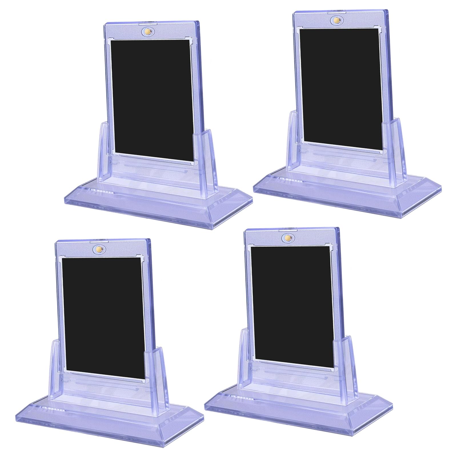 Xjdzineq Card Protectors with Stable Stand to Showcase Valuable Collectible Cards Clear Card Display Stand