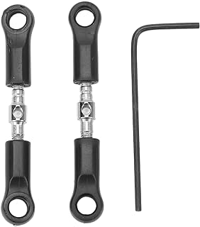 RiToEasysports 2Pcs RC Steering Pull Rod,Steel RC Steering Camber Link Steering Shaft Tie Rod for SCY 16101 16102 16103 16201 PRO 1/16 RC Car