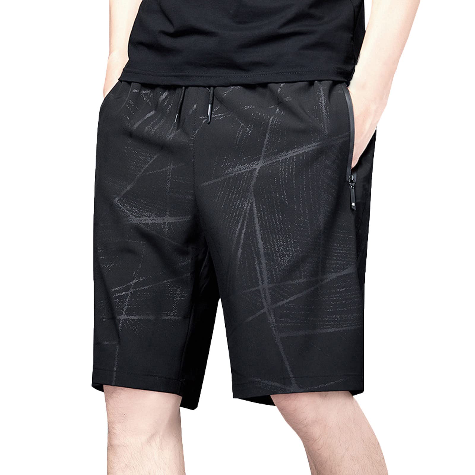 Ymosrh Mens Running Shorts Casual Gym Lightweight Athletic Workout Training Short Pants M-8XL
