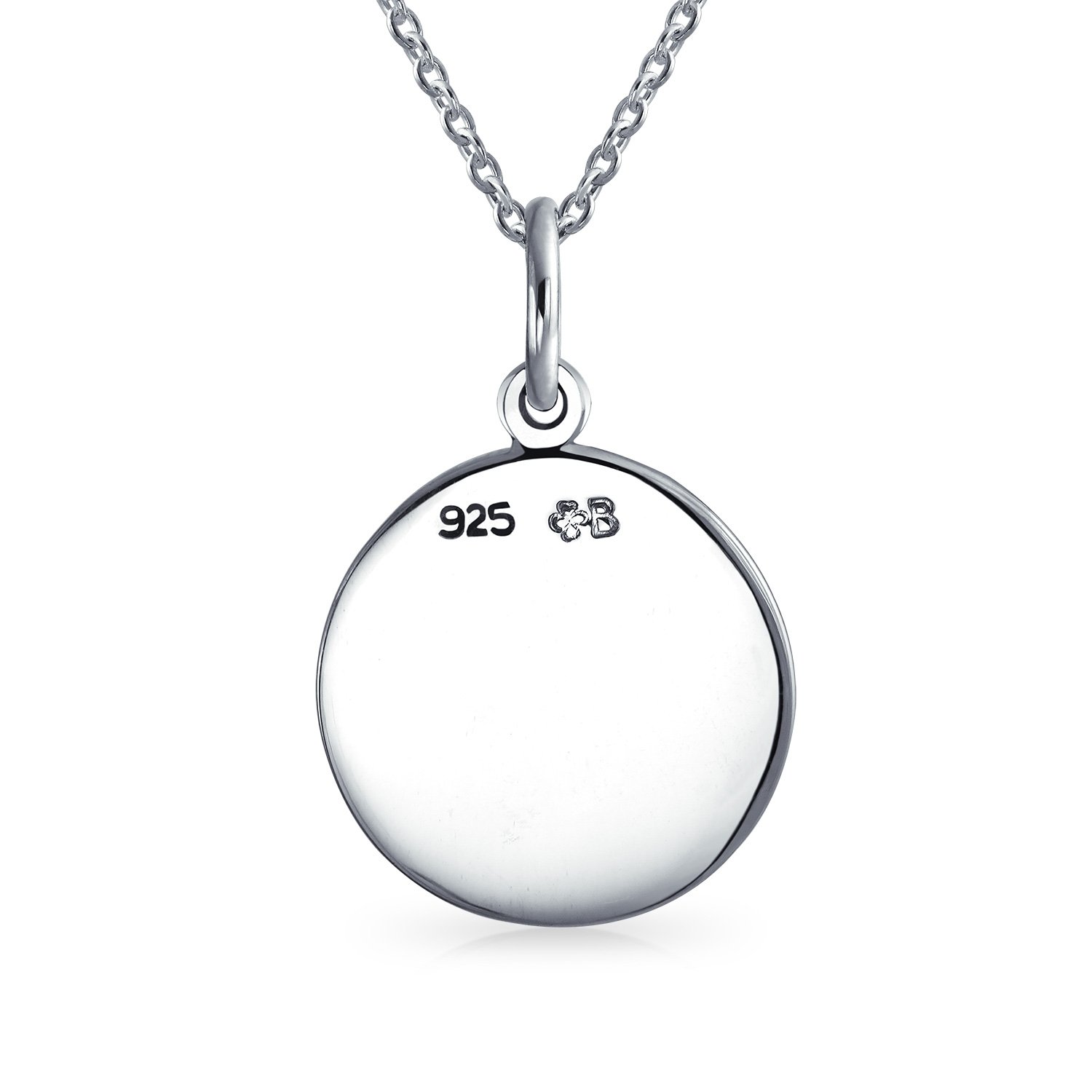 Bling Jewelry Personalizar Astrología Constelación Celestial Horóscopo Disco Medallón Colgante Zodiaco Collar Para Mujer Oxidado Plata De Ley