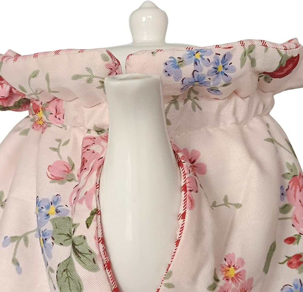 Tea Pot Cozies, Cotton Vintage Floral Teapot Dust Cover Tea Cosy, Kitchen Home Decorative Tea Pots Cozy with Insulation Pad for Housewife, Friend, Mom