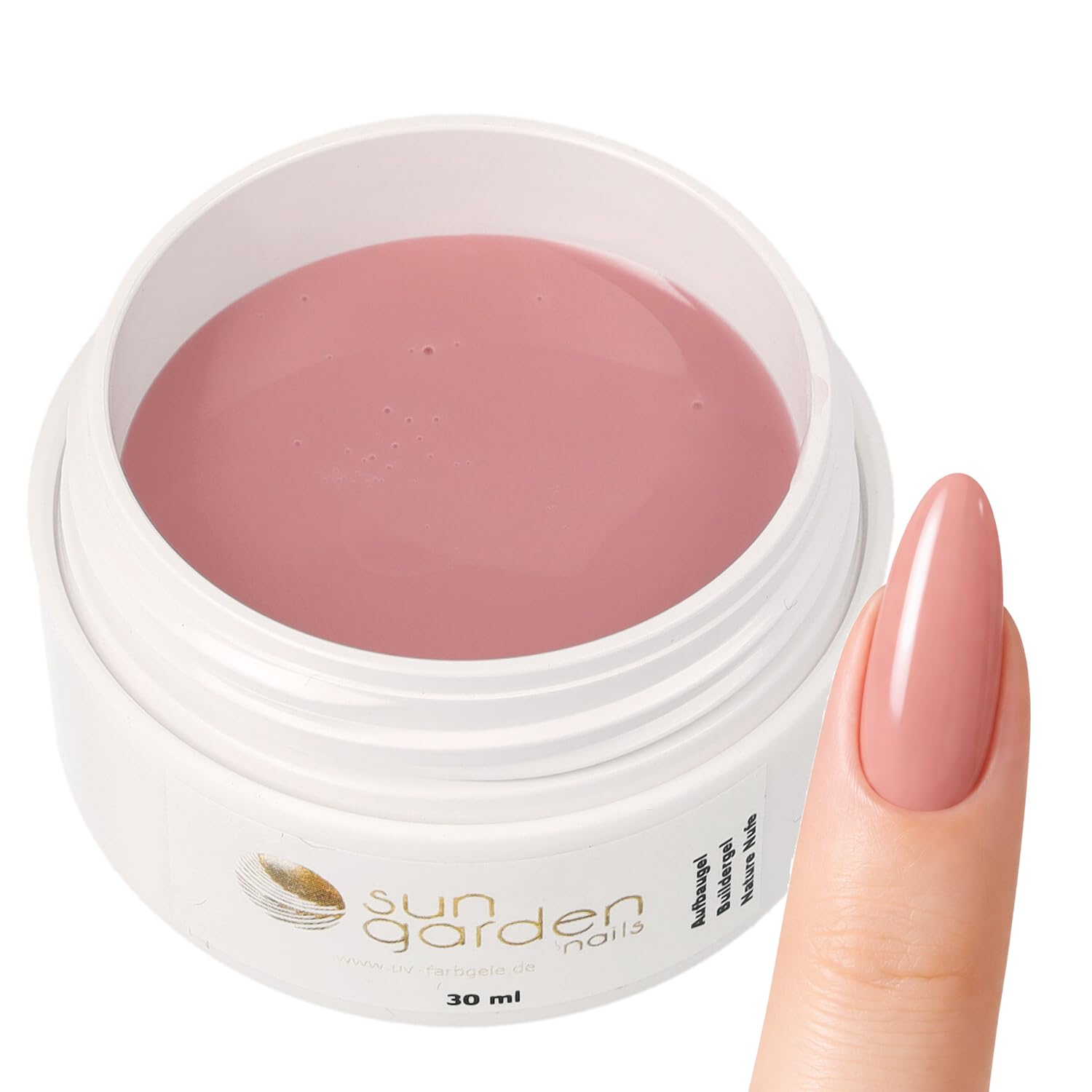Sun Garden Nails Gel Rigenerante UV Natural Nude 30 ml – Gel Camouflage per Unghie – UV/LED Indurente per Nail Art – Gel Costruttore