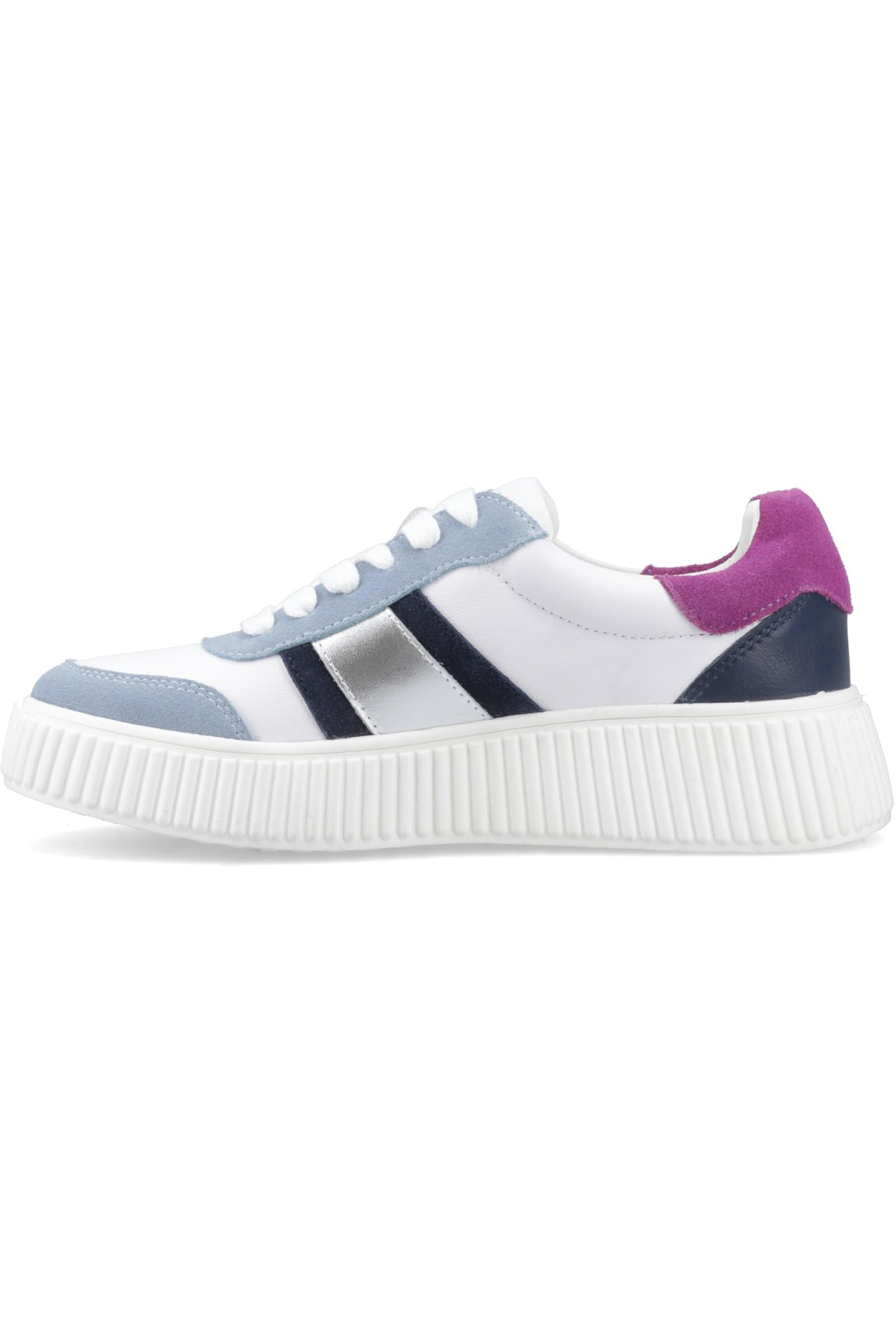 Hush Puppies Female Holly Sneaker, Silver, 4