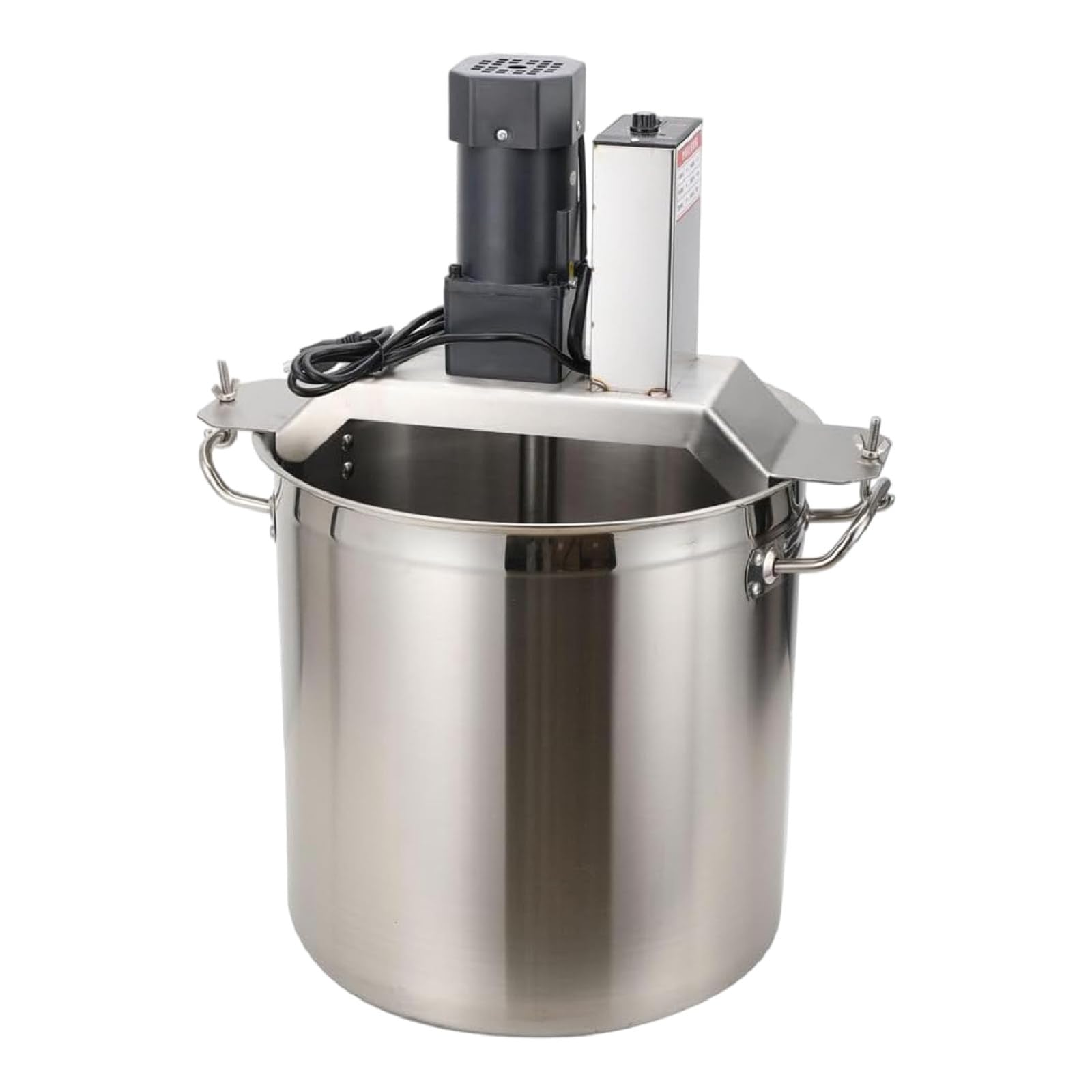 Robot da Cucina Automatico con agitatore, pentola elettrica con agitatore, Supporto in Acciaio Inox da 10 Litri, Ideale per ingredienti Come Hot Pot, Salsa Chil,110v