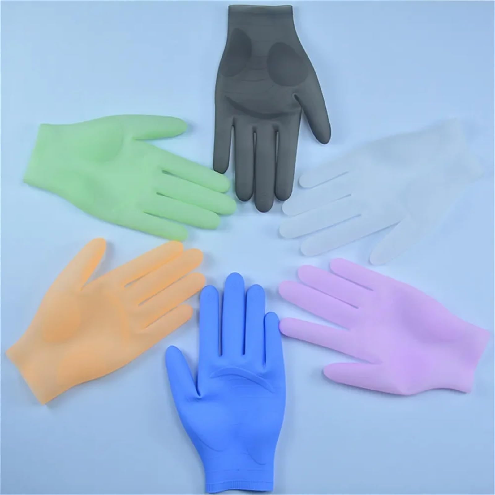Guanto di gomma 2 paia di guanti in nitrile di silicone riutilizzabili guanti impermeabili ad alta temperatura for la pulizia della cucina universale for la casa strumento for lavare i piatti(Orange)