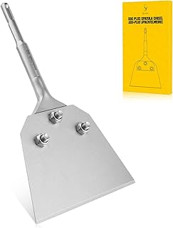 SDS Plus Chisel 10.2" x 5.5", Scraper for Removing Floor Adhesive, Tile Remover Tool, 40Cr Steel Wide Tile Chisel for Carpet, Linoleum, PVC, Wall Surface