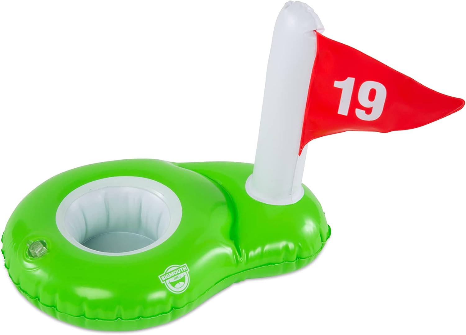 BigMouth Inc Inflatable Drink Holder for Pool - Floating Cup Holder for Hot Tub - Fun Outdoor Beverage Float - Golf Hole