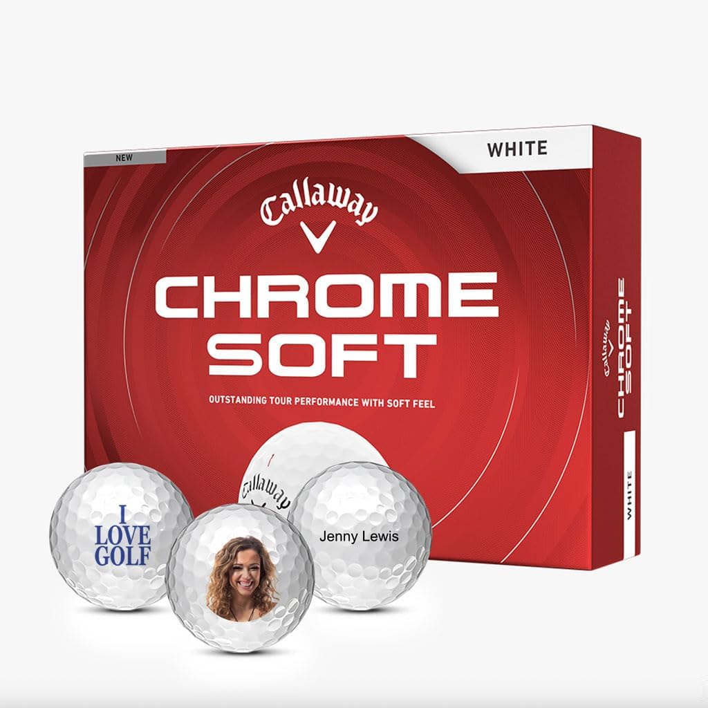 Callaway Chrome Soft Custom Personalized Golf Balls (One Dozen)