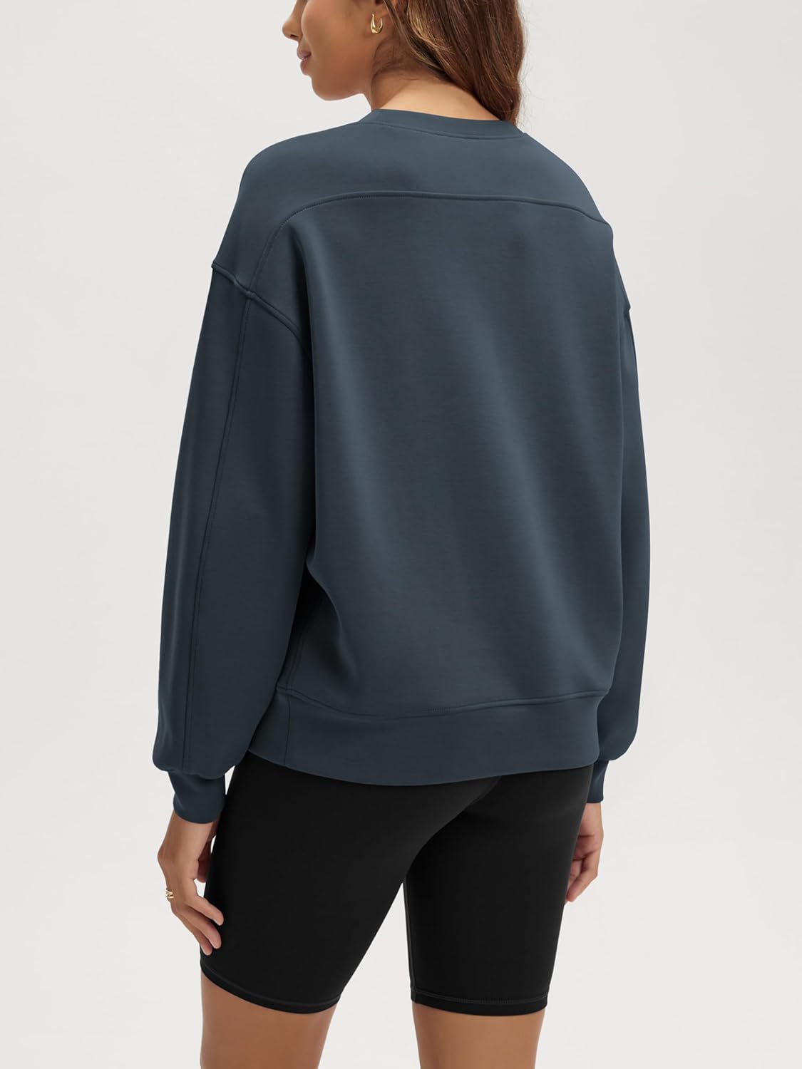 ODODOS Modal Soft Oversized Sweatshirts for Women Crew Neck Long Sleeve Relaxed Pullover Tops - Image 2