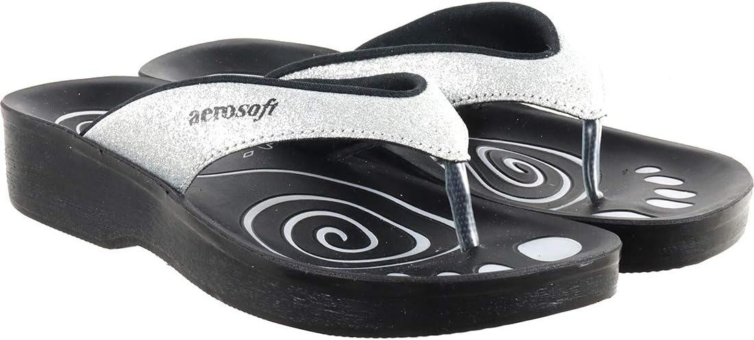 Aerosoft Women's Grey Flip-Flops (825)