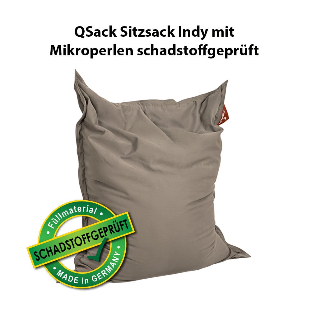 Saco de Asiento Indy, con relleno y schadstoffgefprüfte EPS toxproof microperlas, 140 x180 cm Indoor – Puf XXL