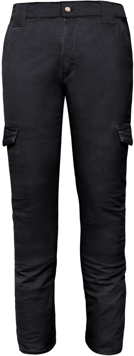 GREAT BIKERS GEAR - Mens Motorcycle Trousers with Protective Aramid Lining Fiber, with Free CE Approved Protectors